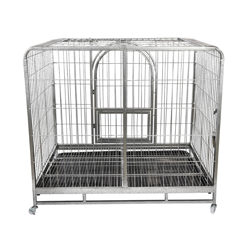 Jaula para perros plegable de alambre metálico de esquina redondeada BT-125