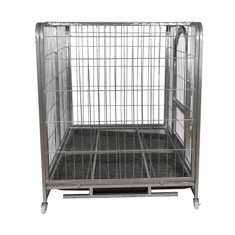 Jaula para perros plegable de alambre metálico de esquina redondeada BT-125