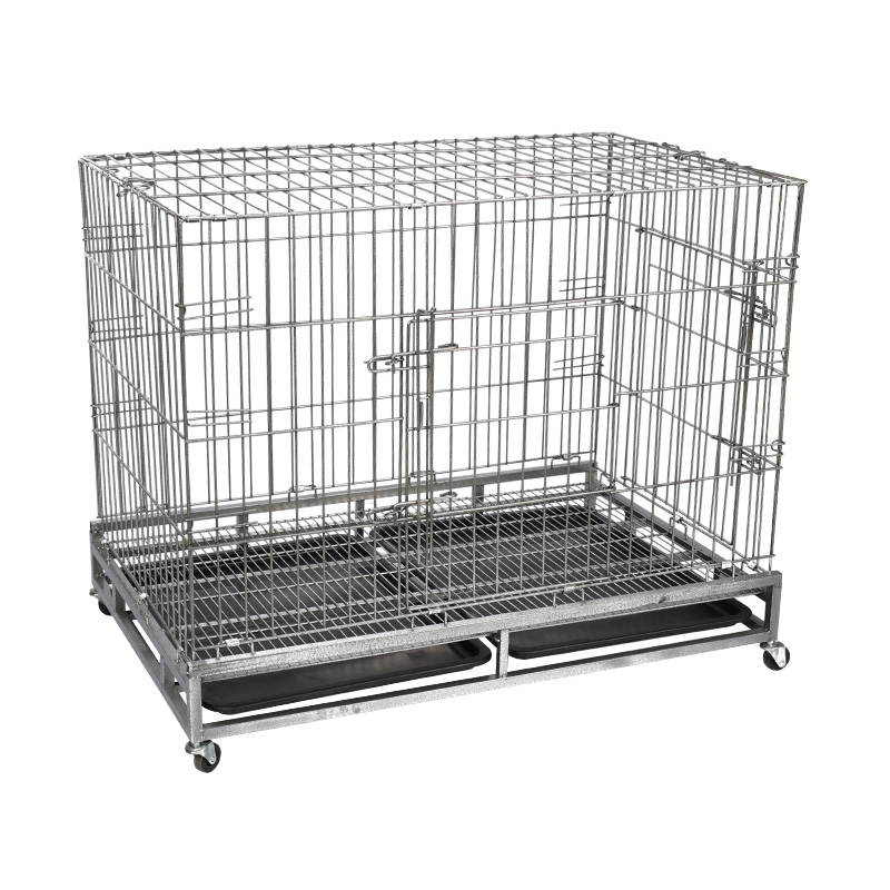 Jaula para perros plegable de alambre de metal para perros grandes