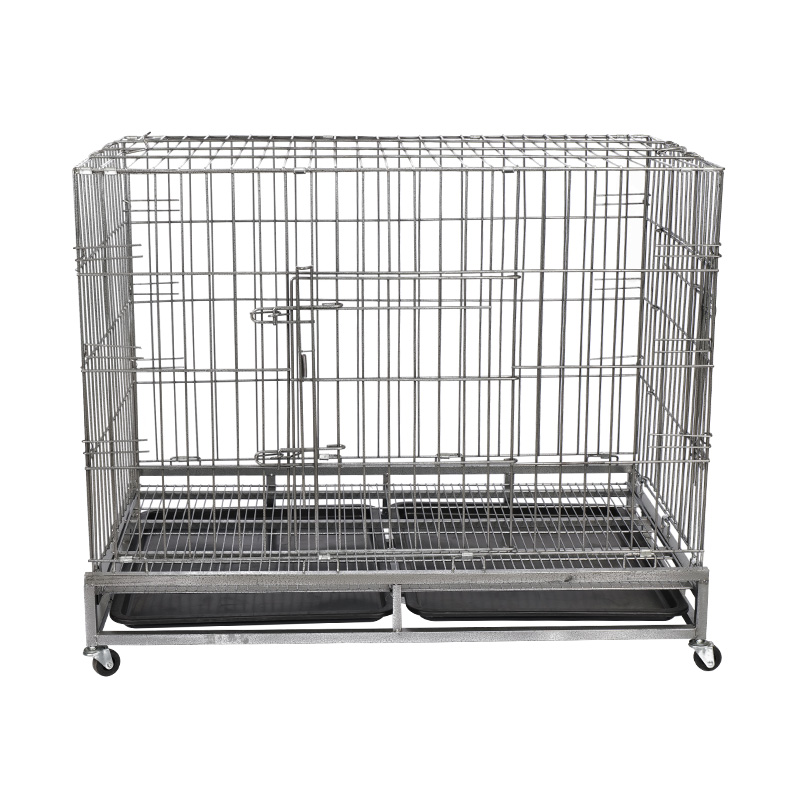 Jaula para perros plegable de alambre de metal para perros grandes