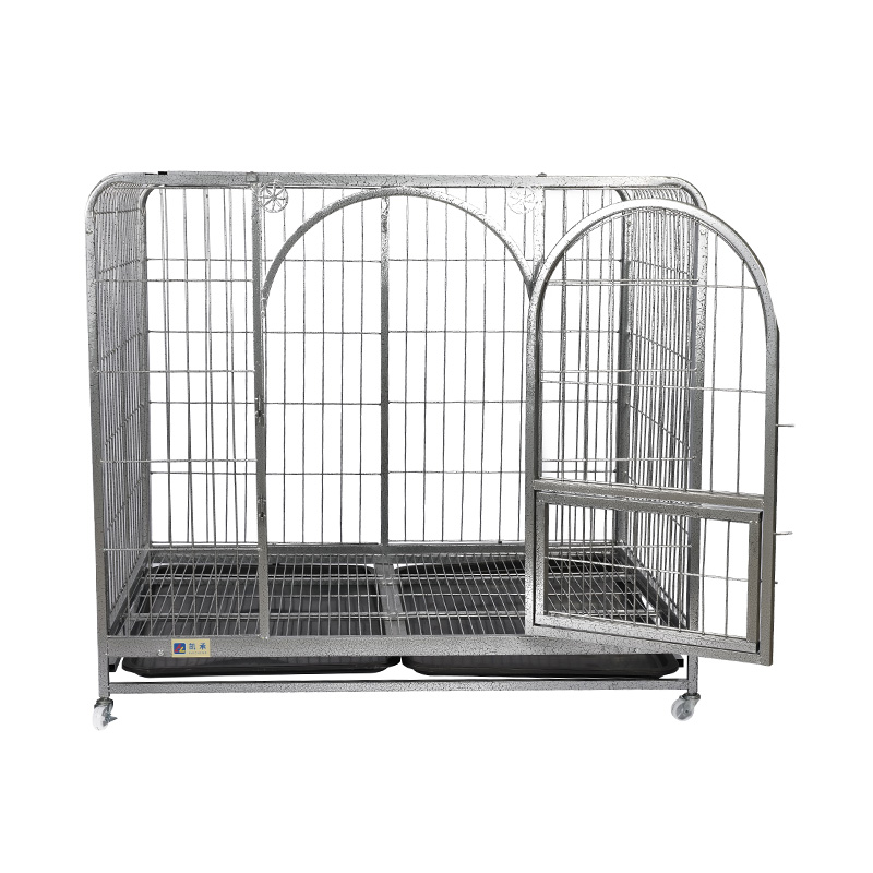 Jaula para perros plegable de alambre metálico de esquina redondeada BT-125