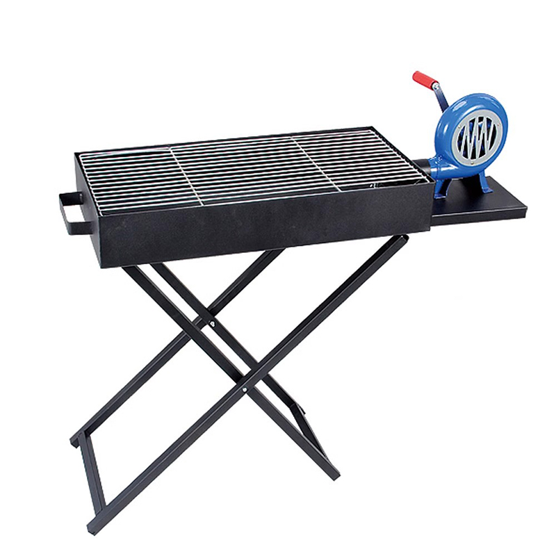 Parrilla de barbacoa en forma de X portátil plegable de acero inoxidable