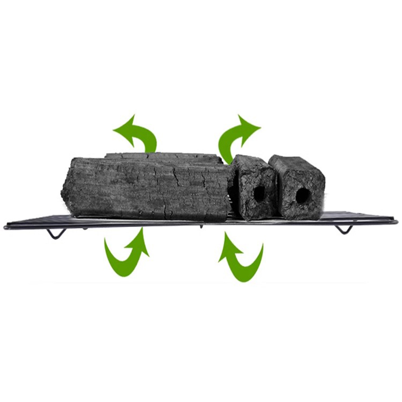 Parrilla de barbacoa en forma de X portátil plegable de acero inoxidable