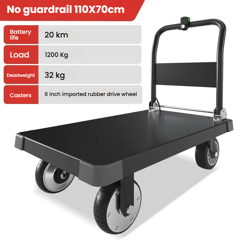 Carro eléctrico sin barandilla