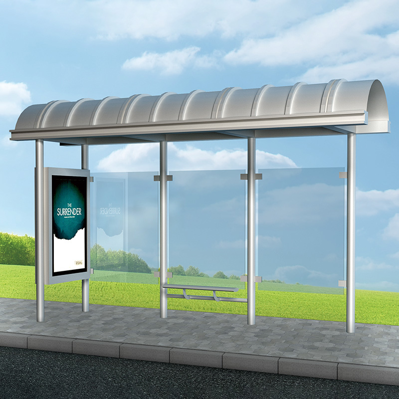 AH-2772 Marquesina de autobús de materiales resistentes a la intemperie