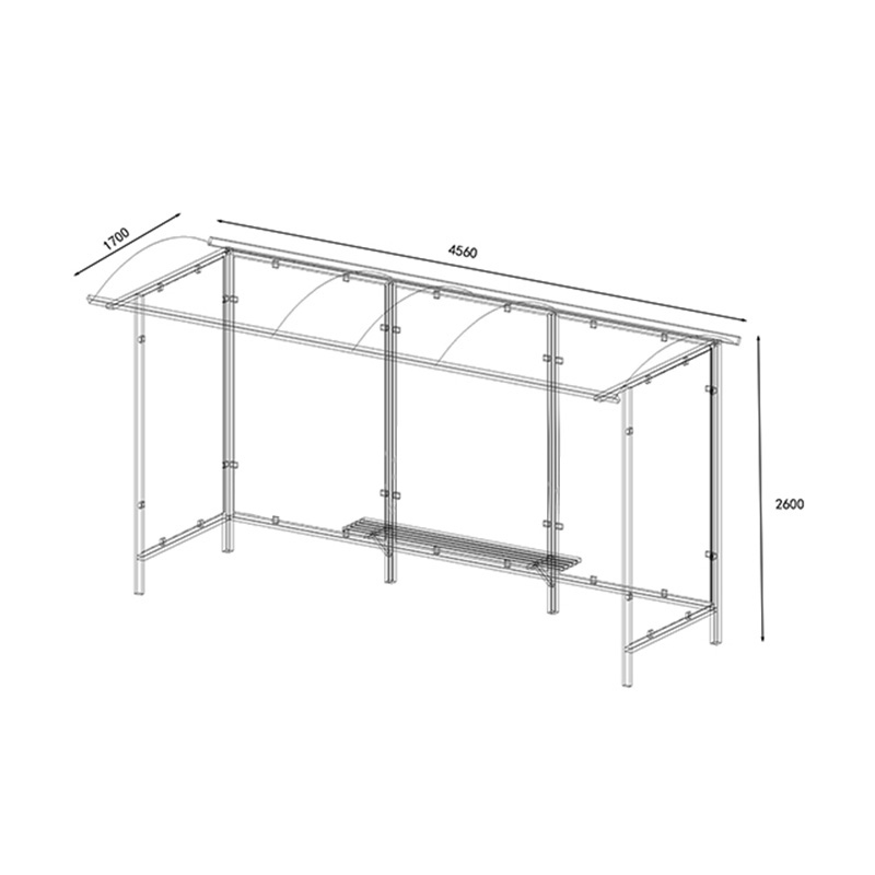 AH-3060 Garantizar la seguridad Parada de autobús