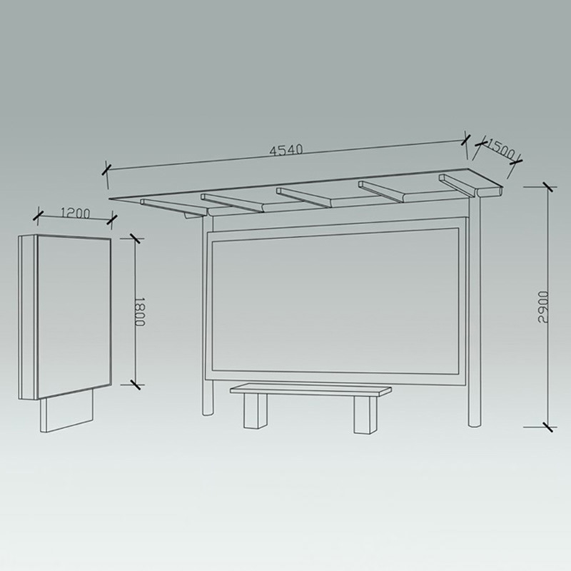 AH-2756 Parada de autobús de buen confort