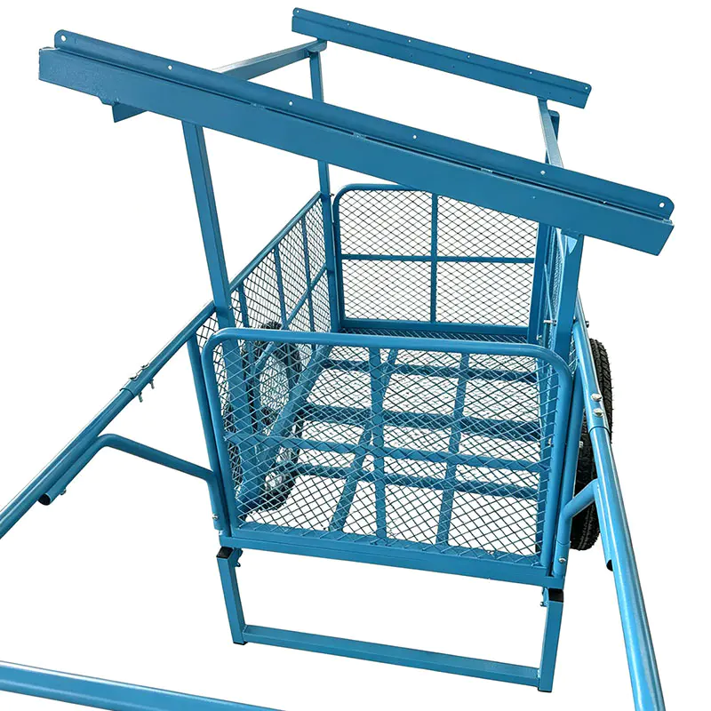 Carro plegable de metal con bomba de agua solar