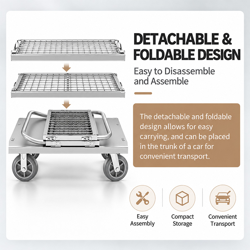 Carro jaula desmontable y multifuncional