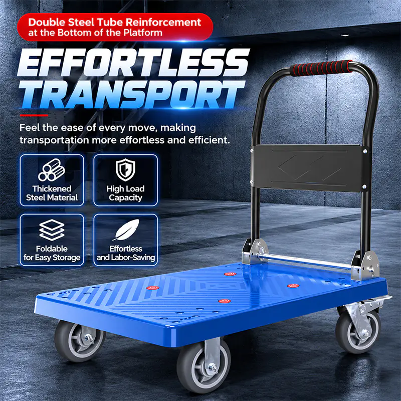 Carro de plataforma plegable compacto